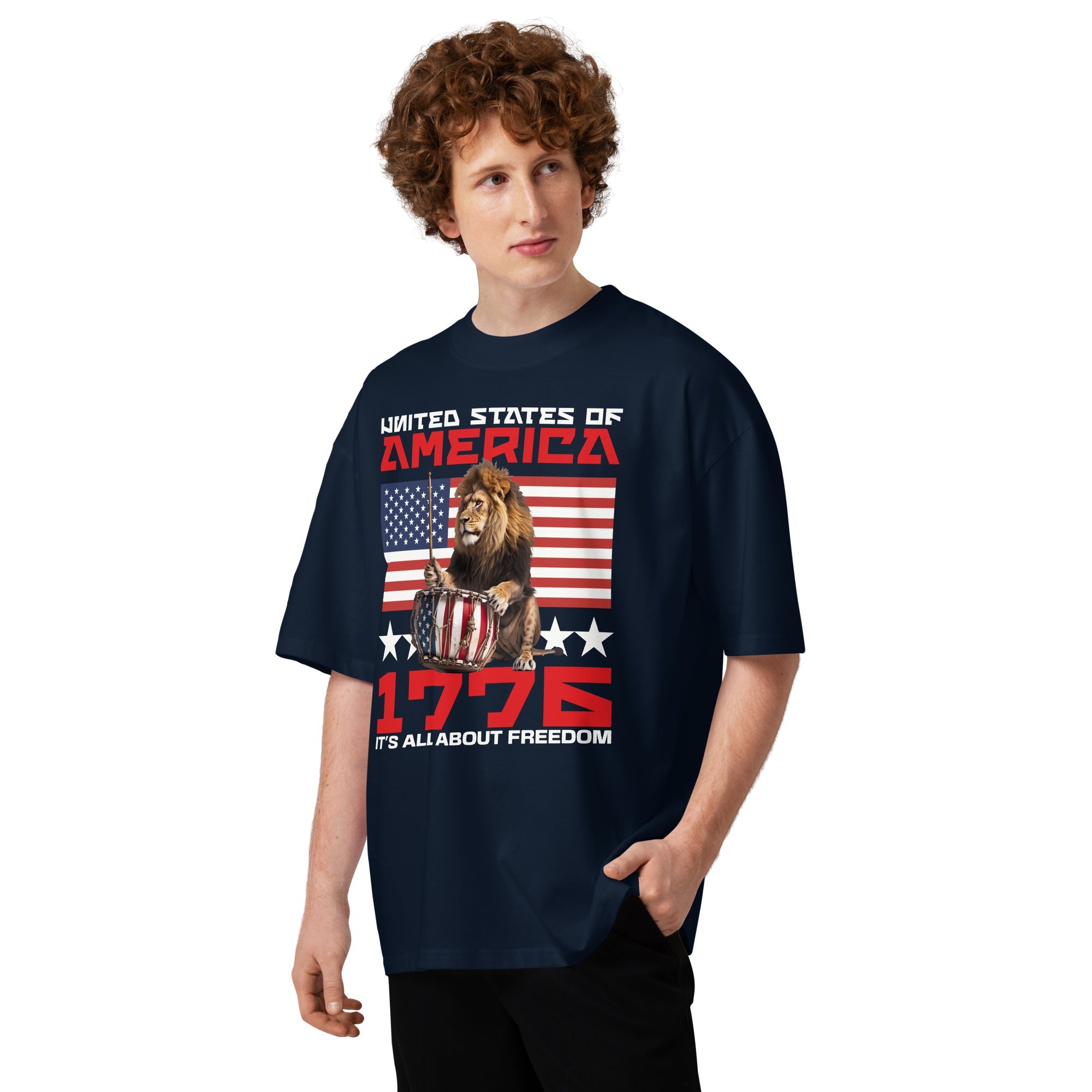 Unwavering Patriots Oversized Tees