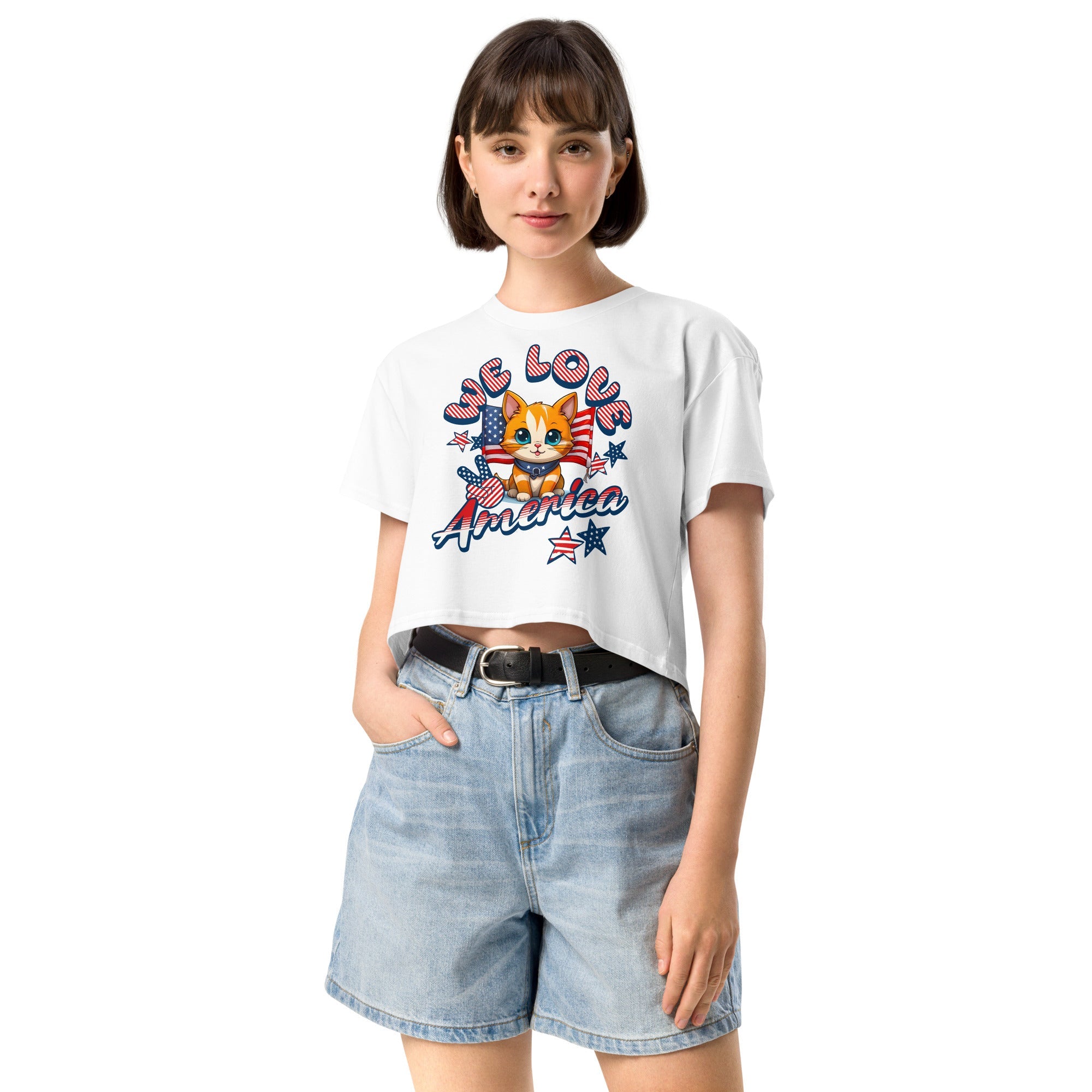 Unwavering Patriots Crop Tees