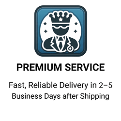 Feline Might trust icon representing fast, reliable delivery in 2-5 business days after shipping